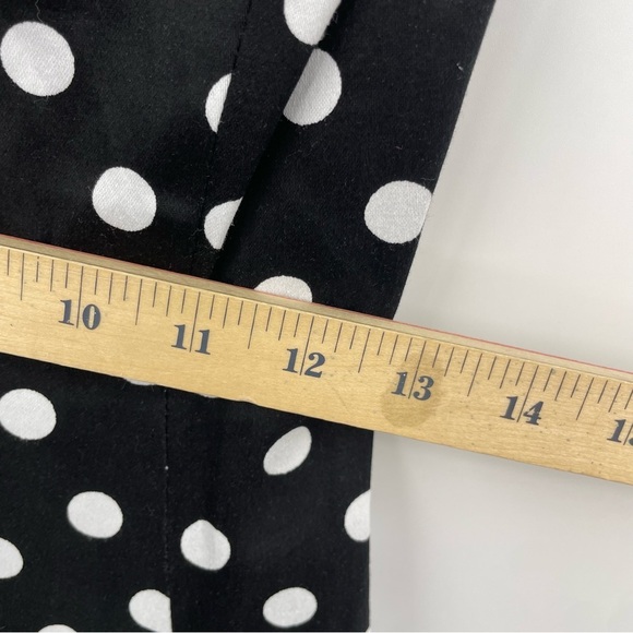ModCloth Collectif London Polka Dot Pinup Dress Sz XS black white - Picture 8 of 9
